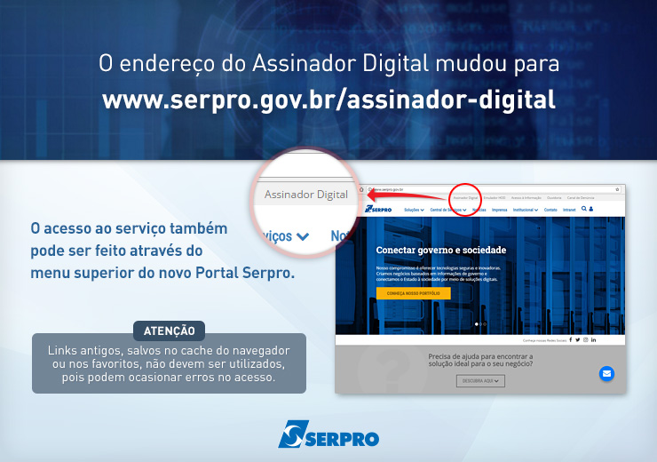 Assinador Digital mudou de endereço