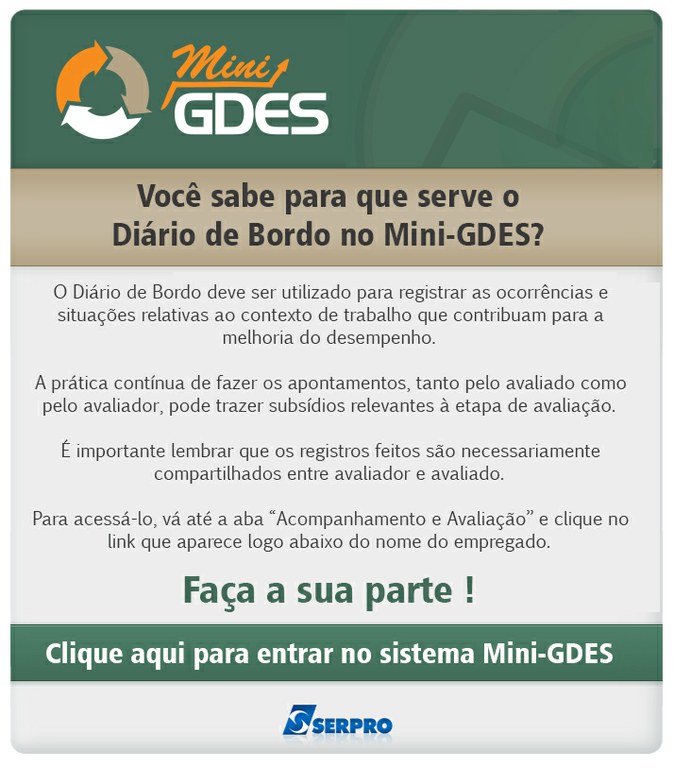 Diário de Bordo no Mini-GDES