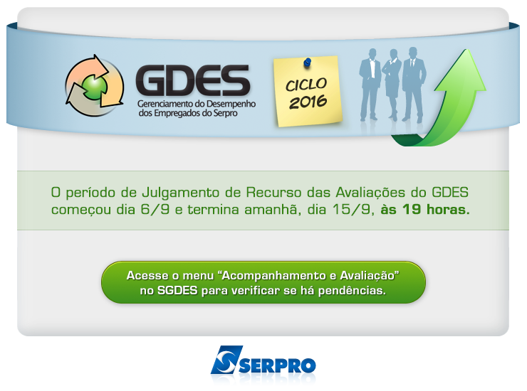 GDES: último dia para a realização das avaliações