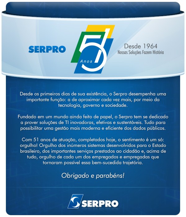 Serpro 51 anos